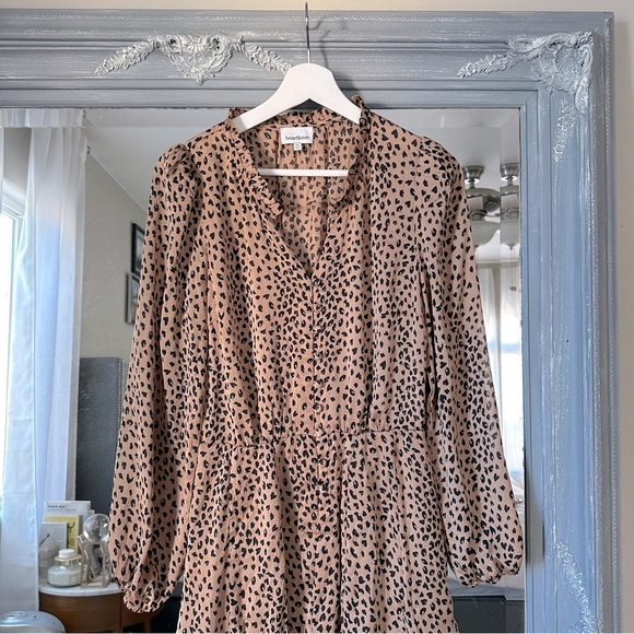 HEARTLOOM RACHELLE Animal Print Mini Dress XS - Picture 3 of 10